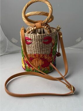 Aranaz Raffia Bucket bag